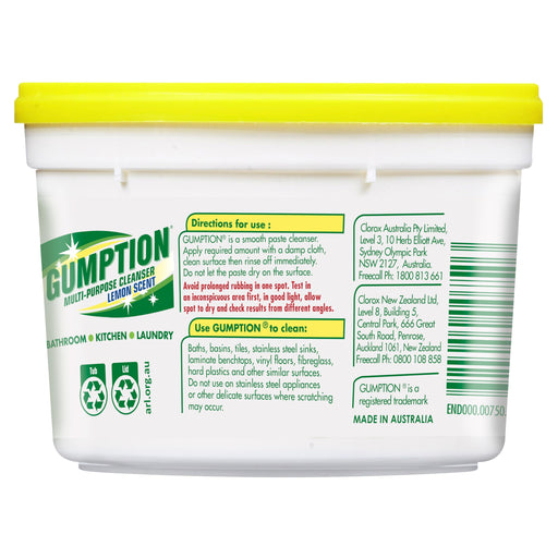 GUMPTION Multi-Purpose Cleanser For Bathroom,Kitchen,Laundry 500g