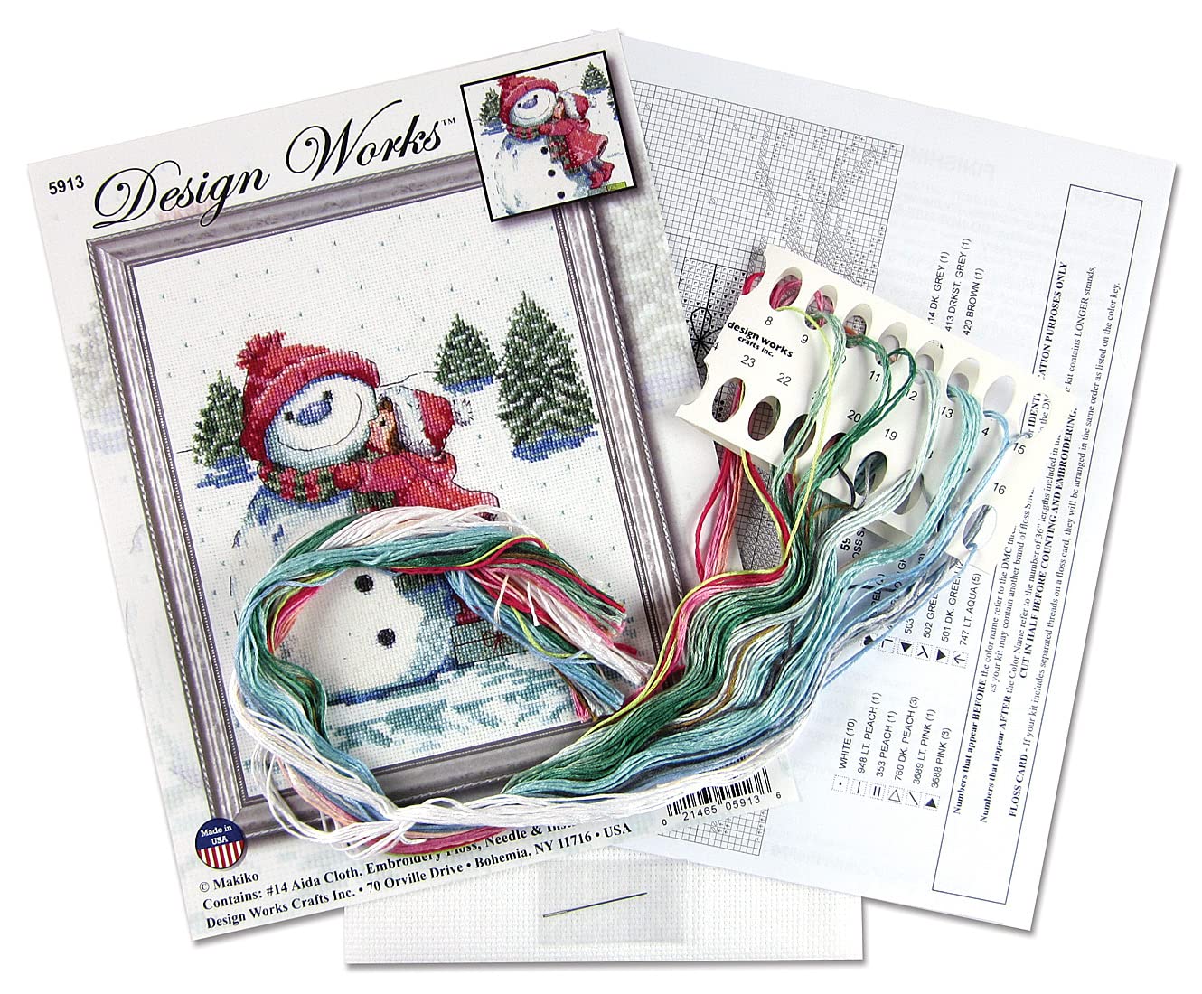 Design Works Crafts Red Hat Counted Cross Stitch Kit