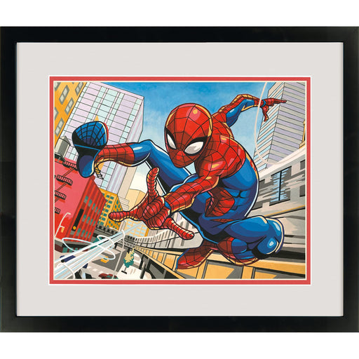 Dimensions PaintWorks Marvel Spiderman Paint by Number for Adults and Kids, Finished Project 14" x 11", Multicolor 15 Piece