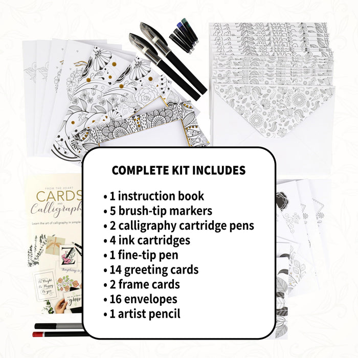 SpiceBox Sketch Plus: Cards & Calligraphy Kit - Elevate Your Handwriting to Artistry