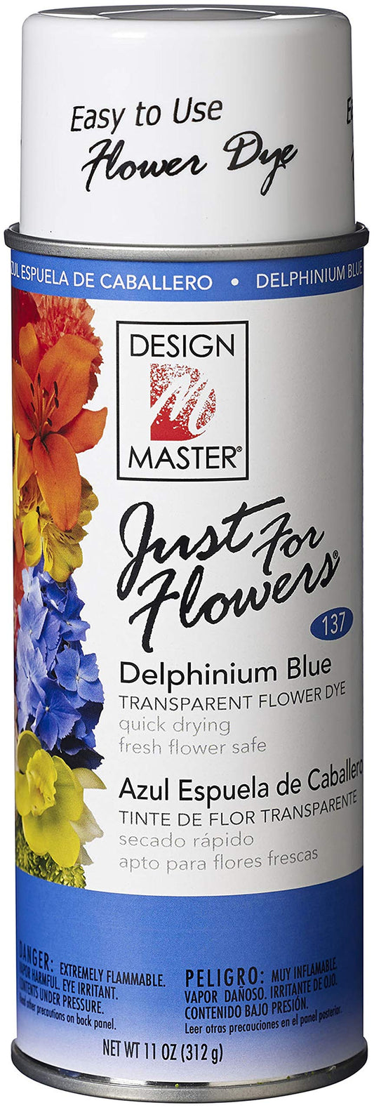 Design Master 137 Just for Flowers Spray Dye, Delphinium Blue