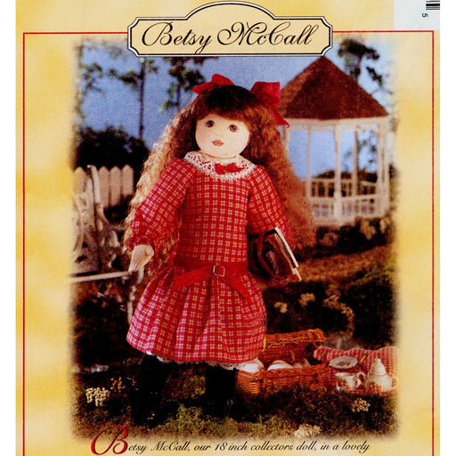 McCall's Crafts #7933 Betsy McCall 18" Doll with Clothes Sewing Pattern