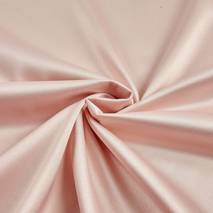 Stretch L'Amour Satin Blush Pink, Fabric by the Yard