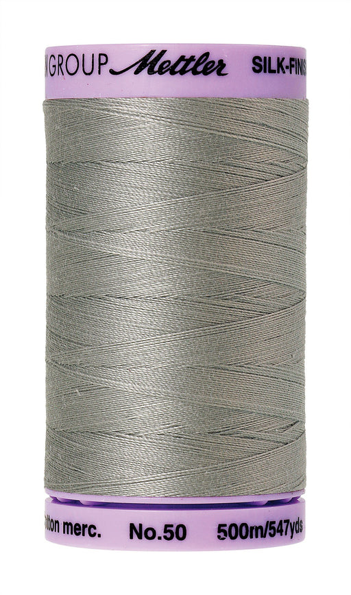 Mettler Silk-Finish Solid Cotton Thread, 547 yd/500m, Titan Gray