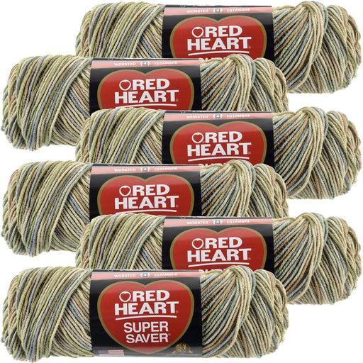 Red Heart Aspen Super Saver Yarn 6/Pk 6 Pack