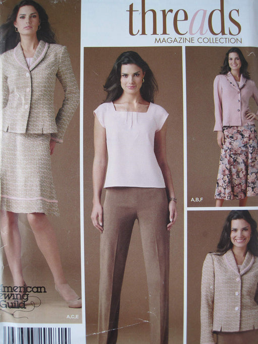 Simplicity Pattern 4368 Misses'/Miss Petite Skirt, Pants, Top, Lined Jacket Sizes 12-14-16-18-20