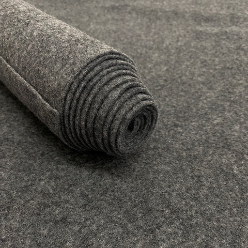 Acrylic Felt Fabric Pre Cuts, 1 Yard, 72 by 36 inches in Length by Ice Fabrics - Charcoal