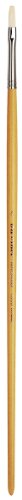 da Vinci Hog Bristle Series 7000 Maestro Artist Paint Brush, Flat Long-Length Hand-Interlocked with Natural Polished Handle, Size 4