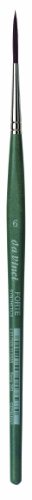 da Vinci Modeling Series 263 Forte Gaming and Craft Brush, Pointed Liner/Rigger Extra-Strong Synthetic with Blue-Green Handle, Size 6