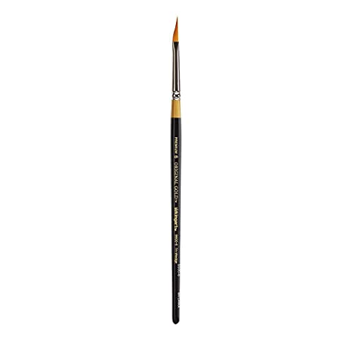 KINGART Original Gold 9900-6 Miracle Tri-Wedge Paintbrush Series, Premium Golden Taklon Multimedia Artist Brushes