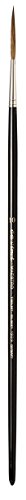 da Vinci Oil & Acrylic Series 1203 Maestro Rigger Brush, XL-Length Sharp Needle-Point Kolinsky Red Sable with Black Polished Handle, Size 10