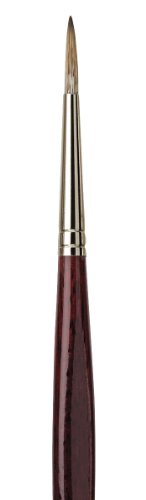 da Vinci Oil & Acrylic Series 7795 Grigio Paint Brush, Round Synthetic with Bordeaux Ergonomic Handle, Size 1