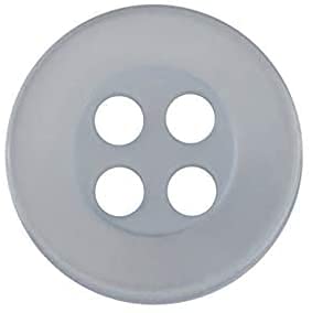 Sewing Buttons 4 Hole Sport Button Round Buttons Blouse Buttons Pants Button 0.40 inch Plastic Button Crafts Button Light Blue Button 16L Pack of 12