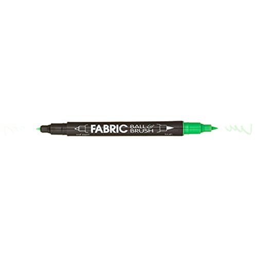 Uchida 122-C-4 Marvy Fabric Ball and Brush Marker, Green