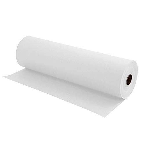 Kraft Wrapping Paper Roll,100 Feet Recyclable Paper Kraft Packing Paper for Packing, Moving, Gift Wrapping, Postal, Shipping, Parcel, Wall Art, Crafts, Bulletin Boards, Floor Covering (White)