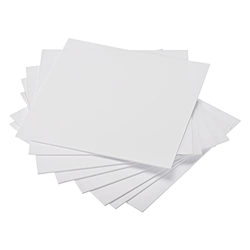 uxcell White EVA Foam Sheets 10 x 10 Inch 3mm Thickness for Crafts DIY Projects, 8 Pcs