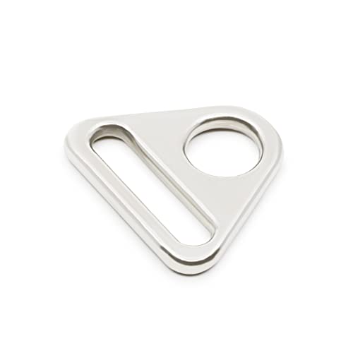 Dritz 738-65 Triangle Rings, Nickel, 1-Inch 2-Count