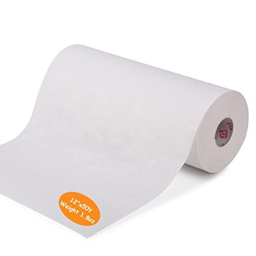 Simthread Tear Away Embroidery Stabilizer Backing - 1.8 Ounces Medium Weight 12" x 50 Yards/Roll for Machine Embroidery