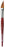 da Vinci Watercolor Series 5587 CosmoTop Spin Paint Brush, Slant Liner Synthetic with Red Handle, Size 20