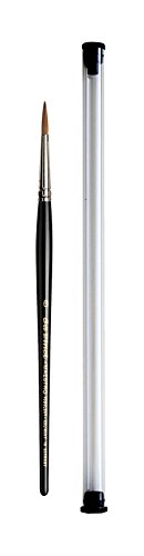 da Vinci Watercolor Series 10 Maestro Paint Brush, Round Kolinsky Red Sable with Transparent Storage Tube, Size 6 (19-6)