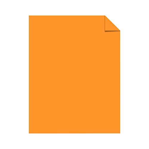 Astrobrights® Color Card Stock, 8 1/2" x 11", FSC® Certified, 65 Lb, Cosmic Orange, Pack Of 250