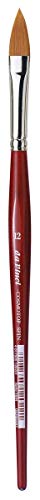 da Vinci Watercolor Series 5584 CosmoTop Spin Paint Brush, Pointed Oval Synthetic with Red Handle, Size 12 (5584-12)