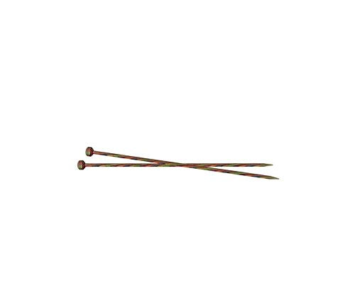 KnitPro 30 cm x 3.5 mm Symfonie Single Pointed Needles, Multi-Color