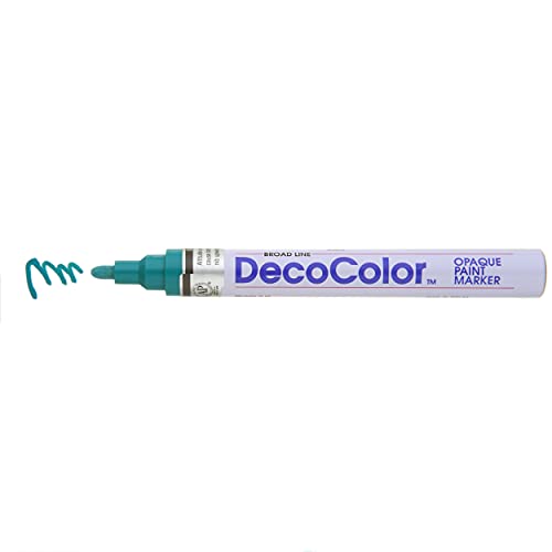 Uchida 300-C-73 Marvy Deco Color Broad Point Paint Marker, Teal