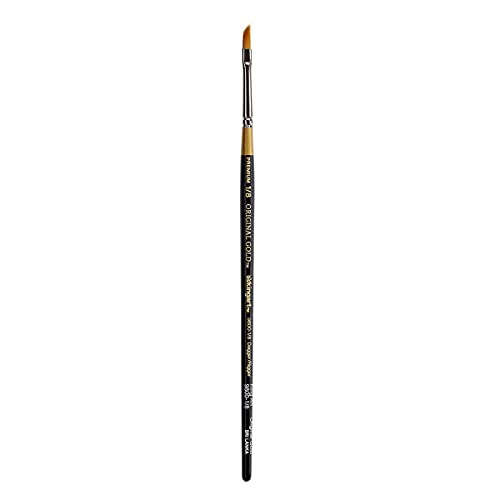 KINGART Original Gold 9800-1/8, Premium Artist Brush, Golden TAKLON Dagger-Size: 1/8, Black