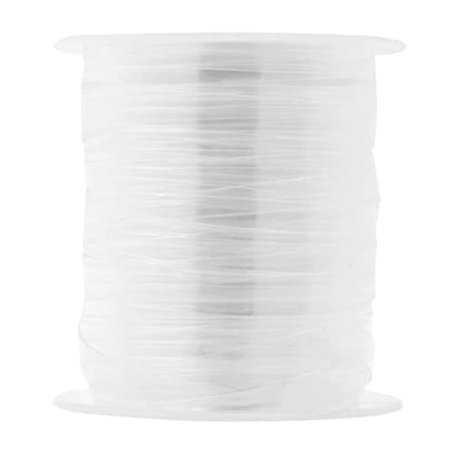 Mandala Crafts 3/8 Inch Lightweight Clear Elastic for Sewing – 33 YDs Invisible Transparent Elastic Band Clear Elastic Strap for Bra Lingerie Swimwear Garments