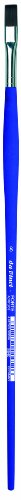 da Vinci Student Series 8640 Forte Acrylic Paint Brush, Flat Synthetic with Non-Slip Blue Handle, Size 8