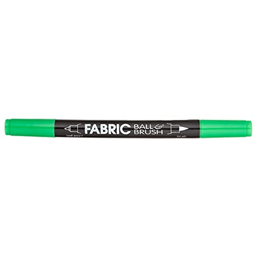 Uchida 122-C-4 Marvy Fabric Ball and Brush Marker, Green