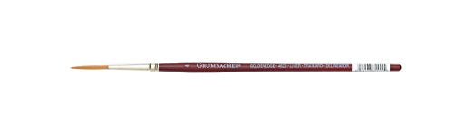 GRUMBACHER Goldenedge Golden Toray Liner Watercolor Brush, Synthetic Bristles, Size 3 (4623.4)