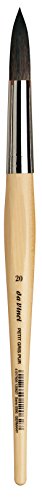 da Vinci Watercolor Series 5590 Petit Gris Mix Paint Brush, Round Russian Blue Squirrel Hair/Synthetic Mix with Lacquered Non-Roll Handle, Size 20 (5590-20)
