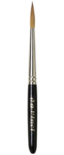 da Vinci Travel Series 902 Maestro Mini Brush, Round Kolinsky Red Sable with Short Handle, Size 4 (902-04)