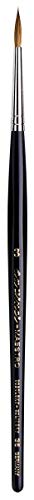 da Vinci Watercolor Series 35 Maestro Paint Brush, Round Long Taper Kolinsky Red Sable, Size 3 (35-03)