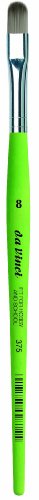 da Vinci Student Series 375 Fit for School and Hobby Paint Brush, Filbert Elastic Synthetic with Green Matte Handle, Size 8