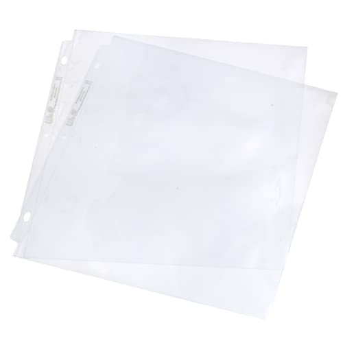 American Crafts 660025 We R Memory Keepers Ring Page Protectors 12 x 12 Inch 100 Pack