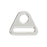 Dritz 738-65 Triangle Rings, Nickel, 1-Inch 2-Count