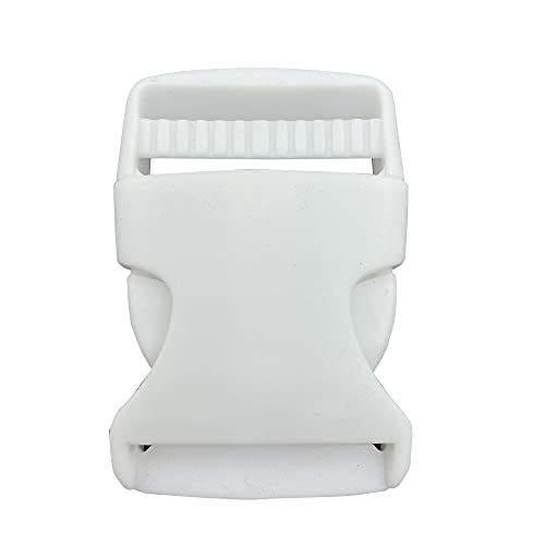 4/5 inch White Quick Side Release Buckles - Adjustable Plastic Backpack Buckles - For Luggage Straps Pet Collar Backpack Repairing - 20 Pack,Q045
