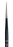 da Vinci Watercolor Series 36 Paint Brush, Round Russian Red Sable with Black Handle, Size 2/0