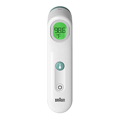Braun Forehead Thermometer -  Digital Thermometer with Professional Accuracy and Color Coded Temperature Guidance - Thermometer for Adults, Babies, Toddlers and Kids