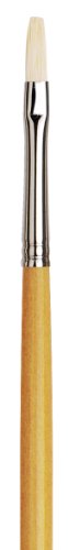 da Vinci Hog Bristle Series 7000 Maestro Artist Paint Brush, Flat Long-Length Hand-Interlocked with Natural Polished Handle, Size 4