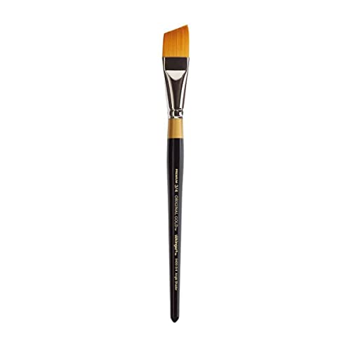 KINGART Original Gold 9400-3/4 Angle Series, Premium Golden Taklon Multimedia Artist Brushes