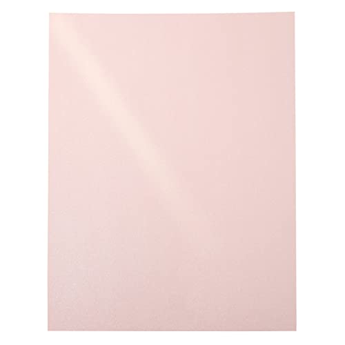 48 Sheets Pink Metallic Shimmer Cardstock Paper for Crafts, Scrapbooking, Gift Wrapping (8.5 x 11 In)