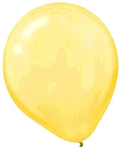 Yellow Sunshine Pearlized Latex Balloons - 12" (Pack Of 100) - Stunning & Long-Lasting For Parties, Events, & Celebrations