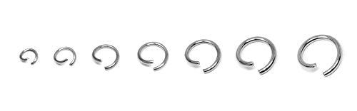 Mandala Crafts 4mm to 10mm 1410 PCs Stainless Steel Open Jump Rings for Jewelry Making - Stainless Steel Jump Rings - Jewelry Findings Jump Ring Set