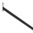 Mandala Crafts Black Elastic Barbed Cord Stretch Loop Band with Metal Ends - 13 Inch 100 Flat Elastic Cord with Metal Barbs for Party Hat Elastic Menus Badges Signs