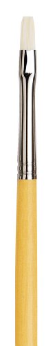 da Vinci Hog Bristle Series 7100 Maestro Artist Paint Brush, Bright Medium-Length Hand-Interlocked with Natural Polished Handle, Size 4 (7100-4)