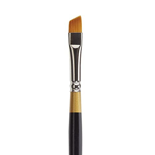 KINGART Original Gold 9400-1/4 Angle Series, Premium Golden Taklon Multimedia Artist Brushes